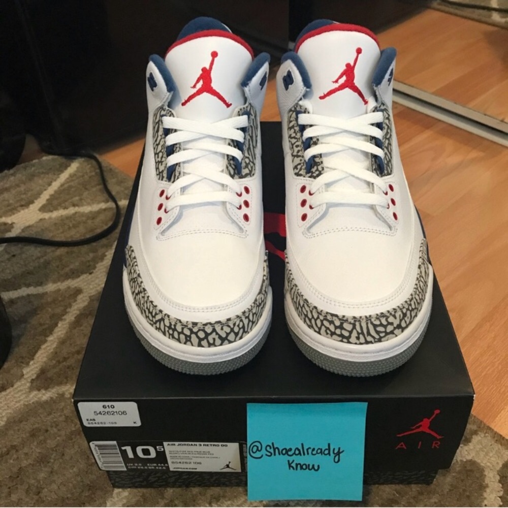 Jordan Retro 3 (True Blues)